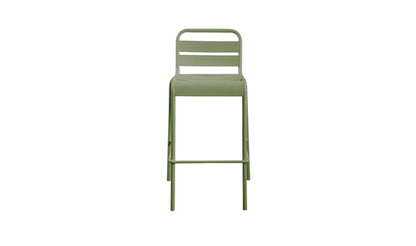 Kade Outdoor Bar Stool Green Set of Two
