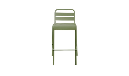 Kade Outdoor Bar Stool Green Set of Two