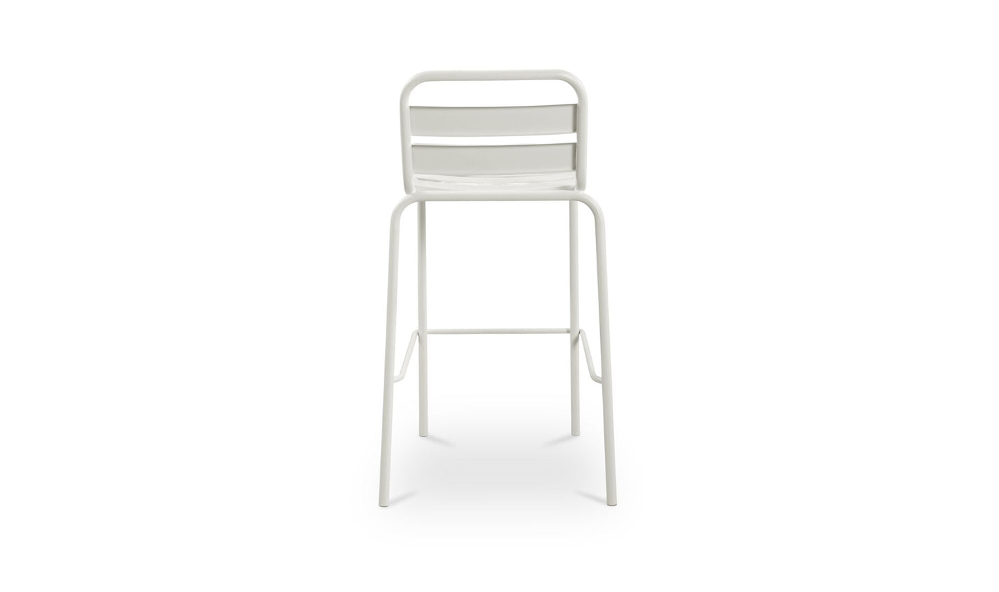 Kade Outdoor Bar Stool White Set of Two