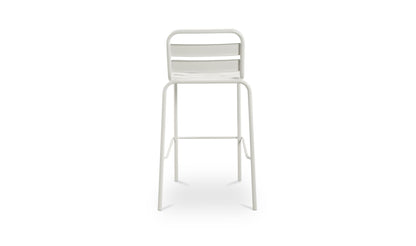 Kade Outdoor Bar Stool White Set of Two