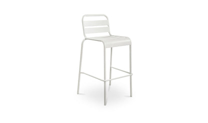 Kade Outdoor Bar Stool White Set of Two