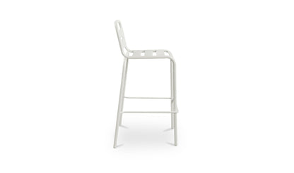 Kade Outdoor Bar Stool White Set of Two