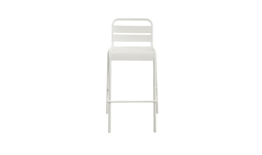 Kade Outdoor Bar Stool White Set of Two