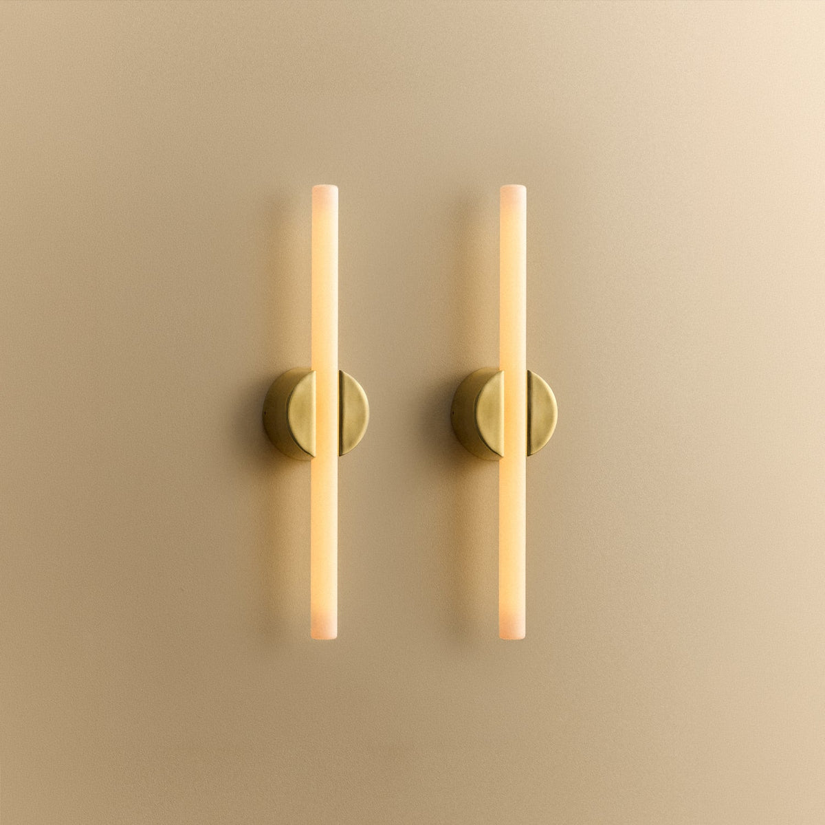 Kilter 1.0 Wall Light in Solid Brass - Set of 2.