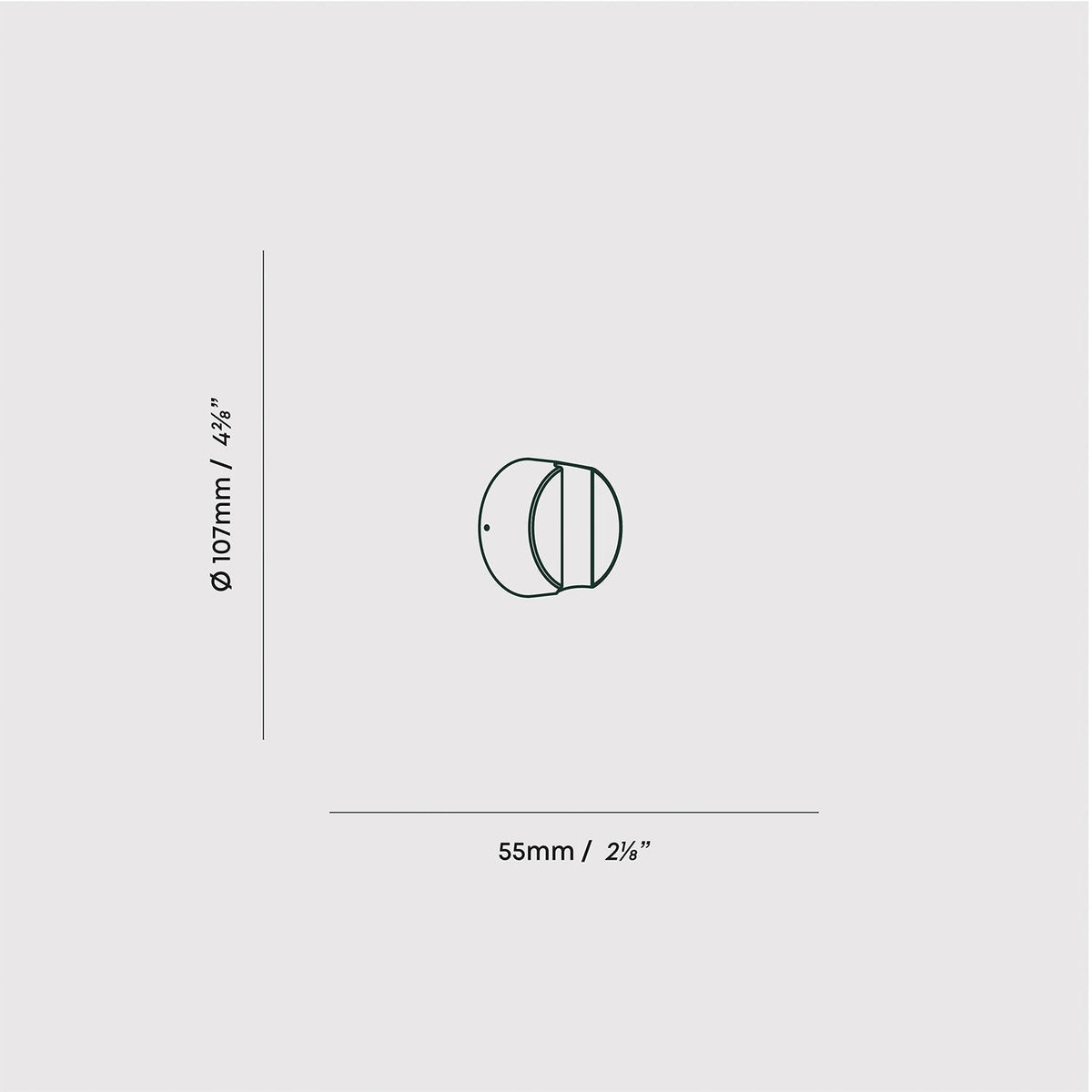 Kilter 1.0 Sconce in Dark Grey.