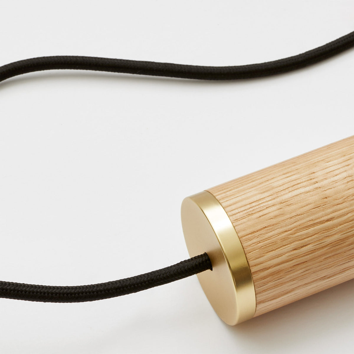 Oval Pendant Light in Oak.