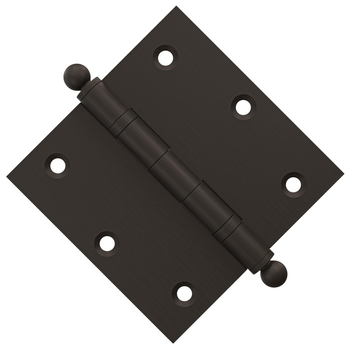 3x3 Inch Solid Brass Ball Bearing Door Hinge - Oil-Rubbed Bronze.