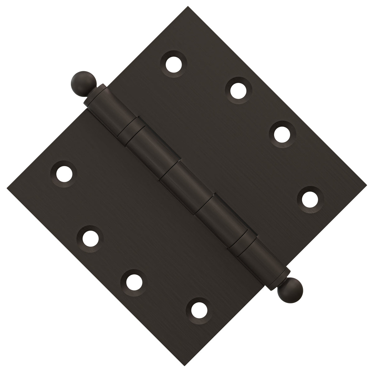 4x4 Inch Solid Brass Ball Bearing Door Hinge - Oil-Rubbed Bronze.
