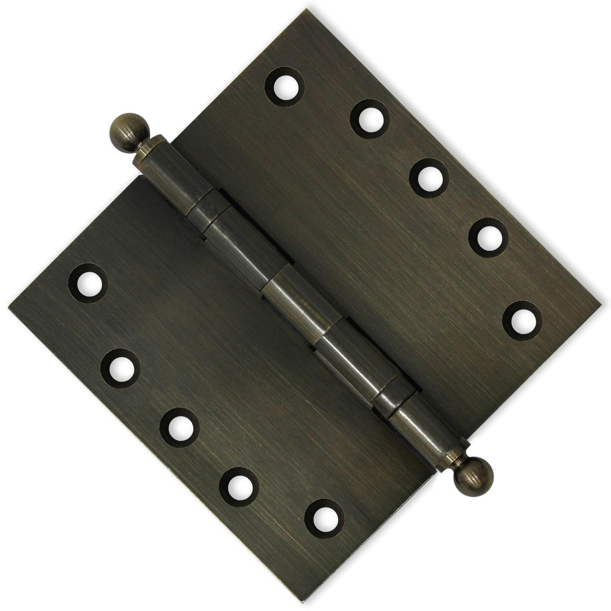 5x5 Inch Solid Brass Ball Bearing Door Hinge - Antique Brass.