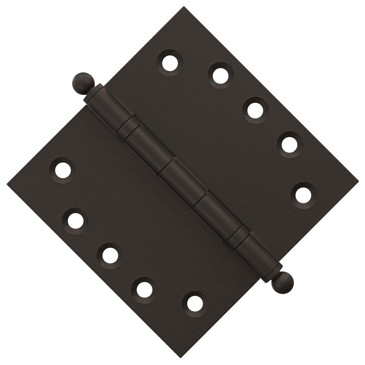 5x5 Inch Solid Brass Ball Bearing Door Hinge - Oil-Rubbed Bronze.
