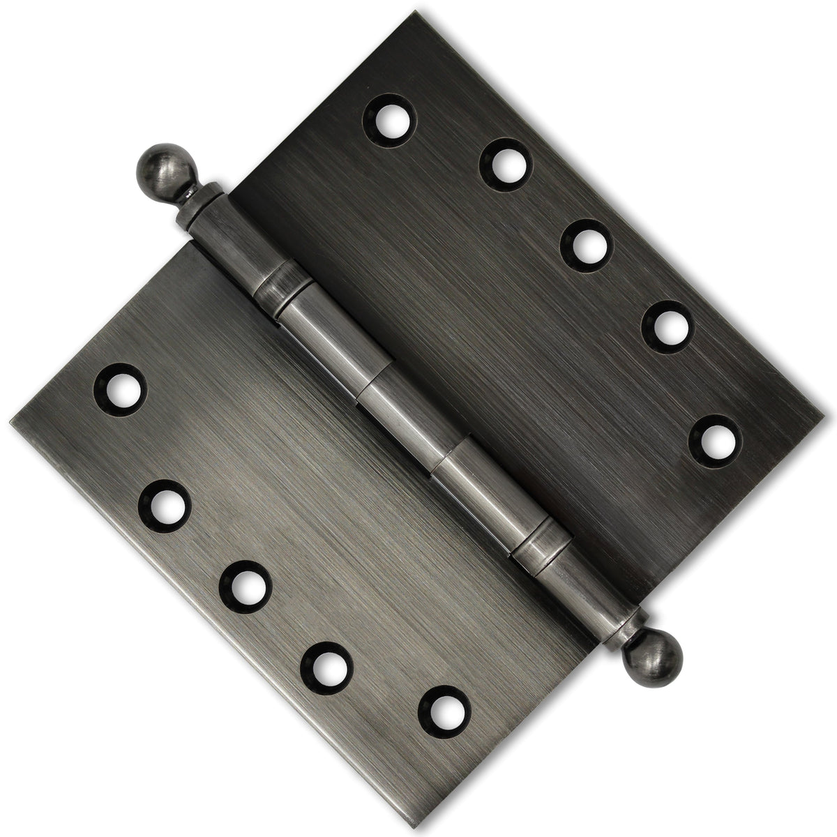 5x5 Inch Solid Brass Ball Bearing Door Hinge - Pewter.