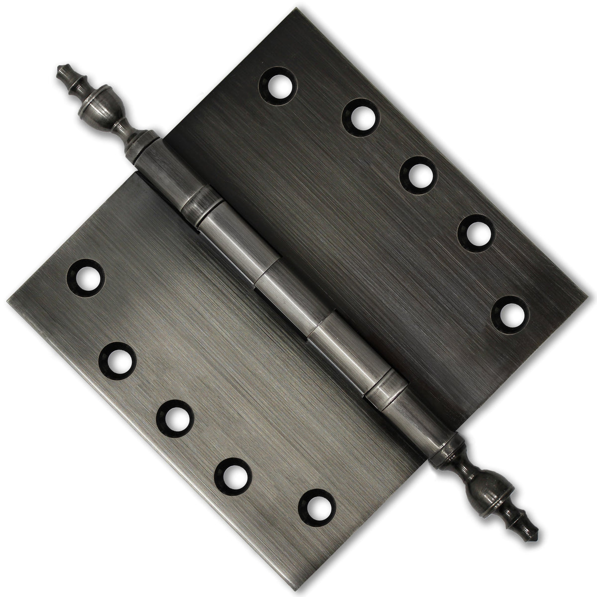 5x5 Inch Solid Brass Ball Bearing Door Hinge - Pewter.