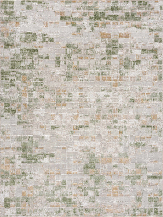 Liveri Green Mosaic Rug