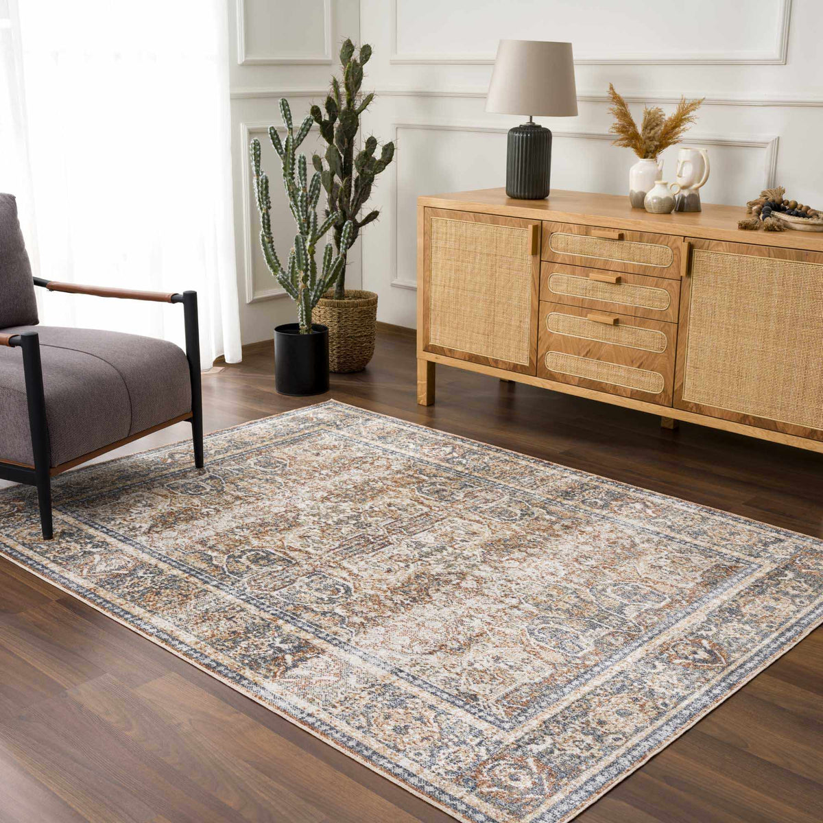 Arias Blue Boutique Washable Rug - Clearance.