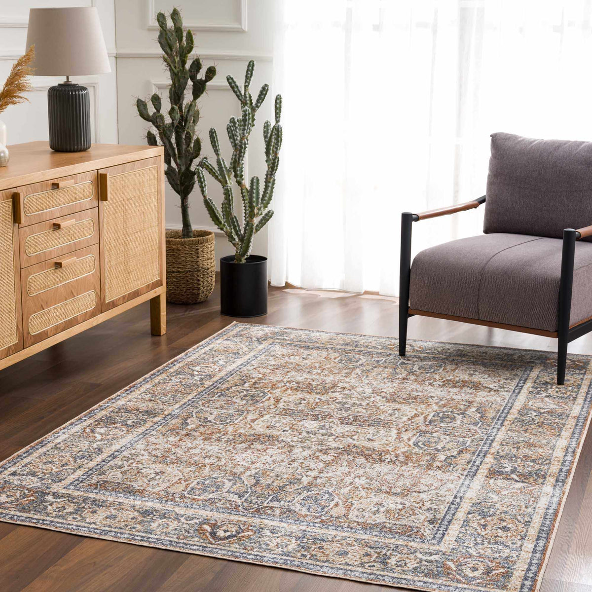 Arias Blue Boutique Washable Rug - Clearance.