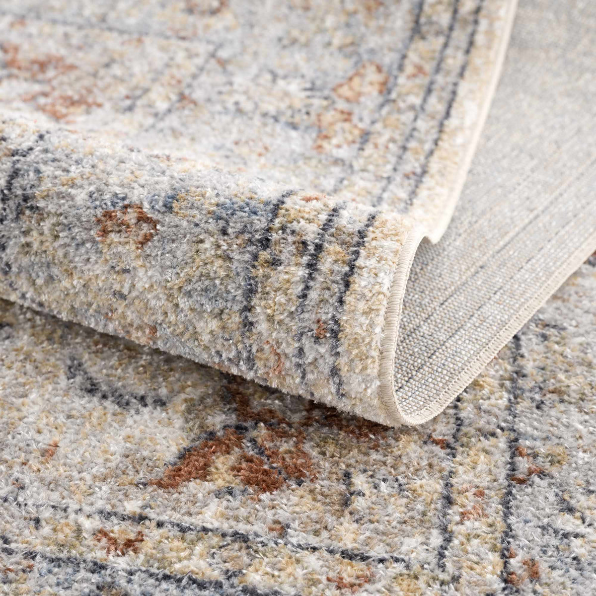Emke Flat Pile Washable Rug - Clearance.