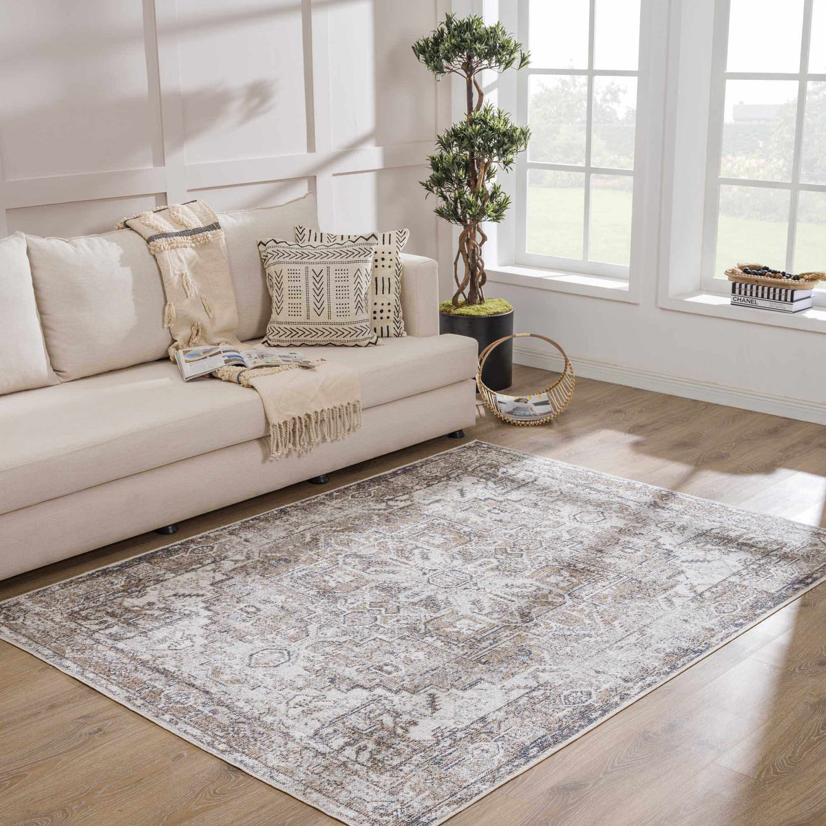 Hera Flat Pile Washable Rug