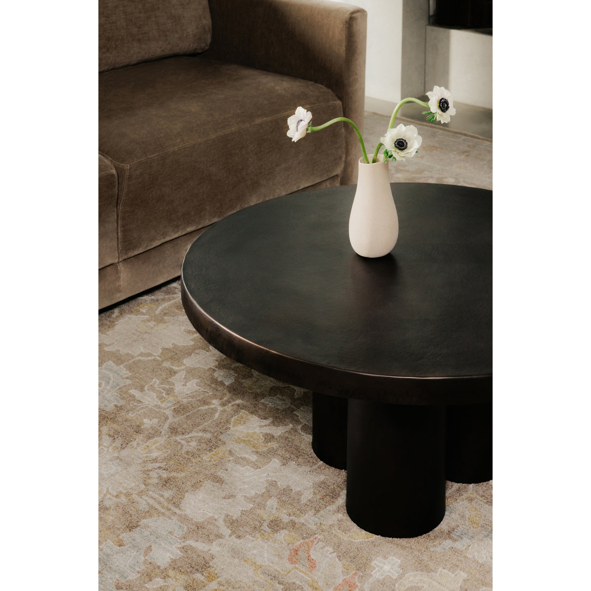Logan Outdoor Coffee Table Black view 7