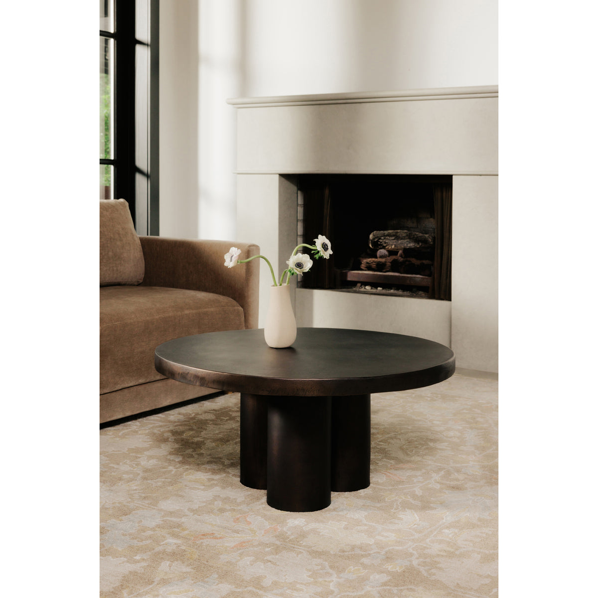 Logan Outdoor Coffee Table Black view 8