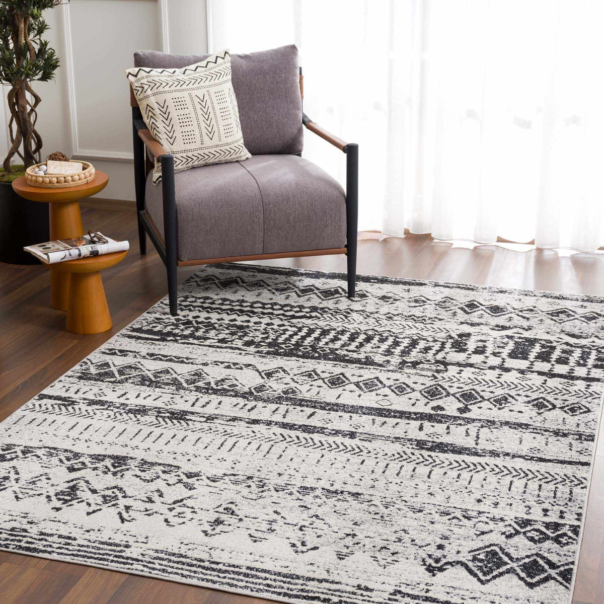 Lyssons Washable Area Rug