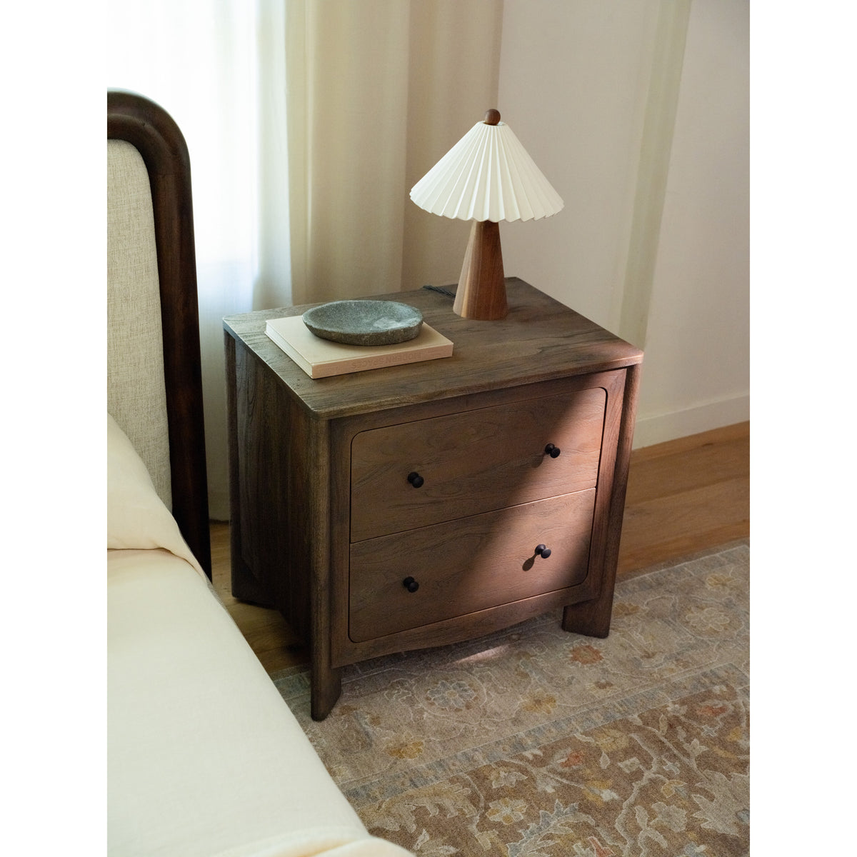 Mabel Nightstand Dark Brown - lifestyle view 1