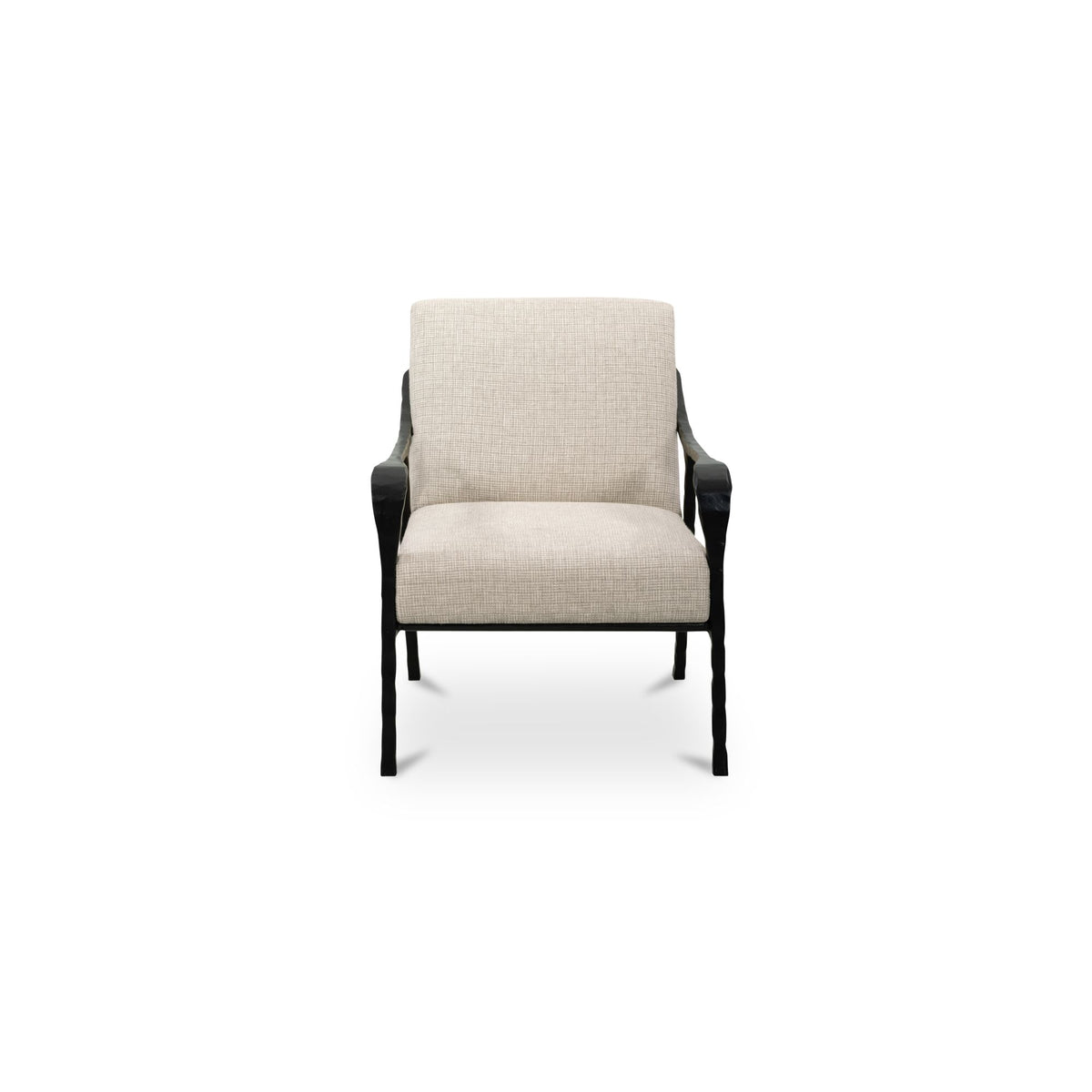 Rowe Accent Chair Beige on white background