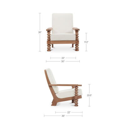 Ingrid Accent Chair Off White product image 8