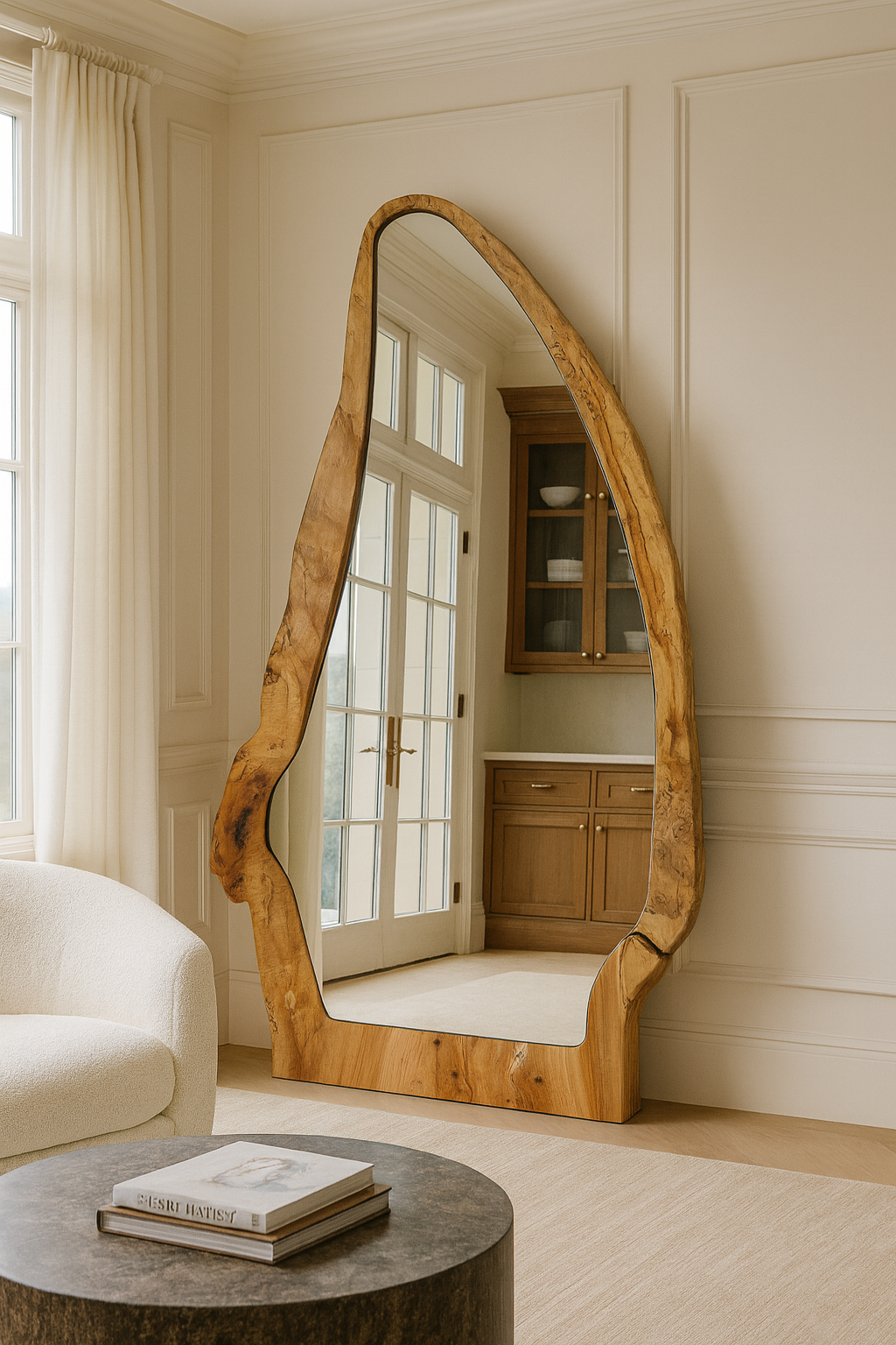 Nature Inspired Leaning Mirror