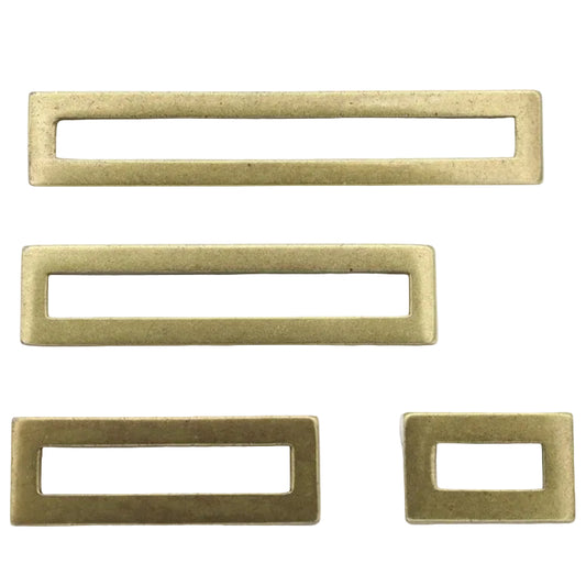 Linea Aged Brass Drawer Pulls.