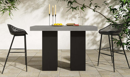 Lithic Outdoor Bar Table Grey.