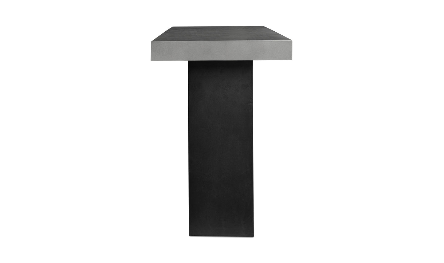 Lithic Outdoor Bar Table Grey.