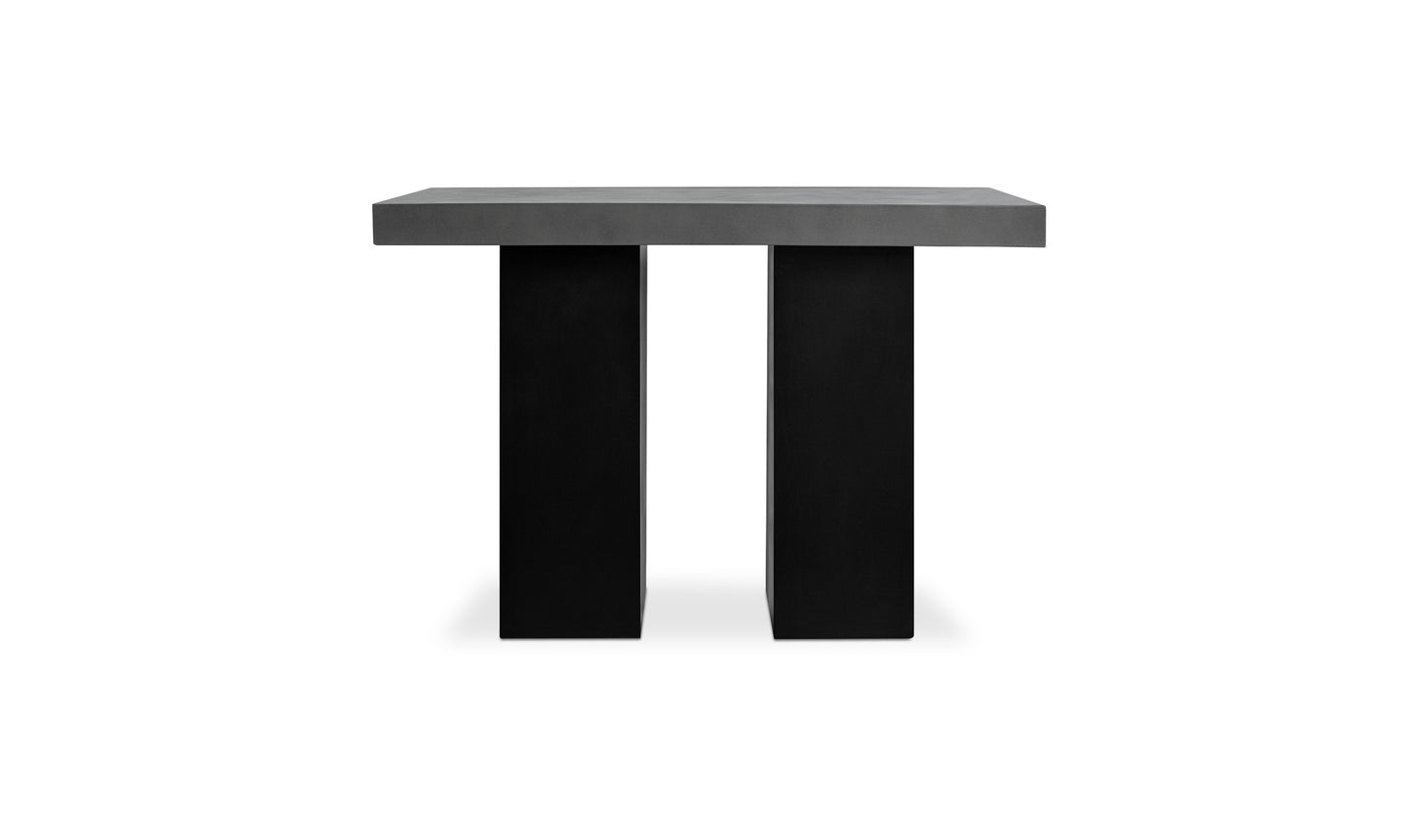 Lithic Outdoor Bar Table Grey.