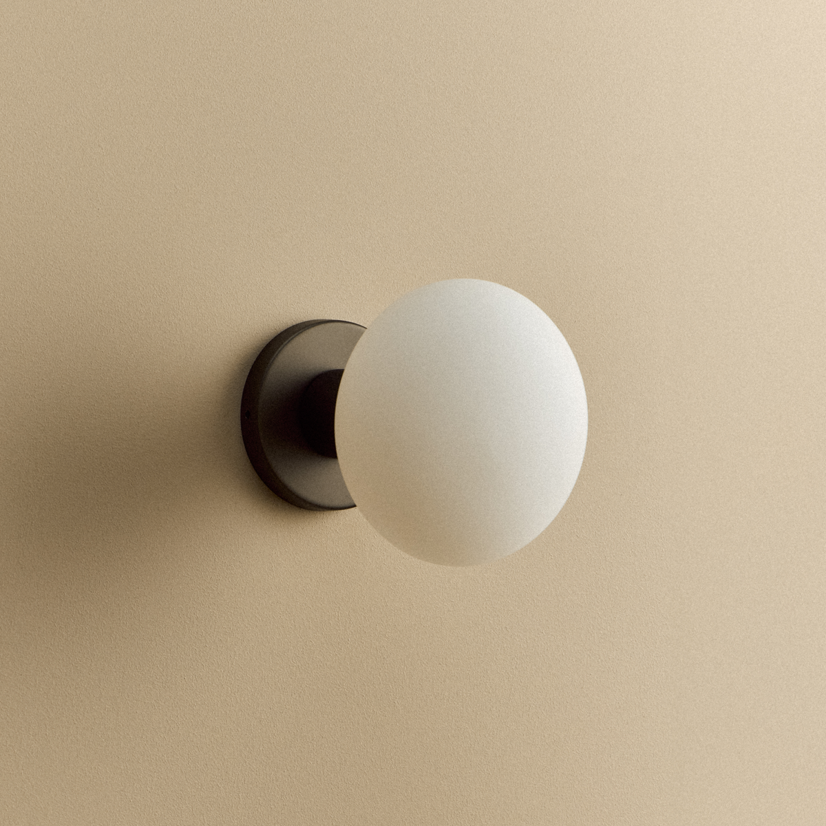 Lochan Wall Light in Graphite + Oval.