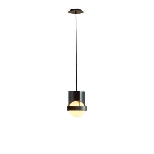Loop Single Pendant in Dark Grey + Sphere IV