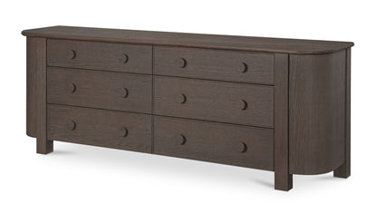 Loren 6 Drawer Dresser Natural.