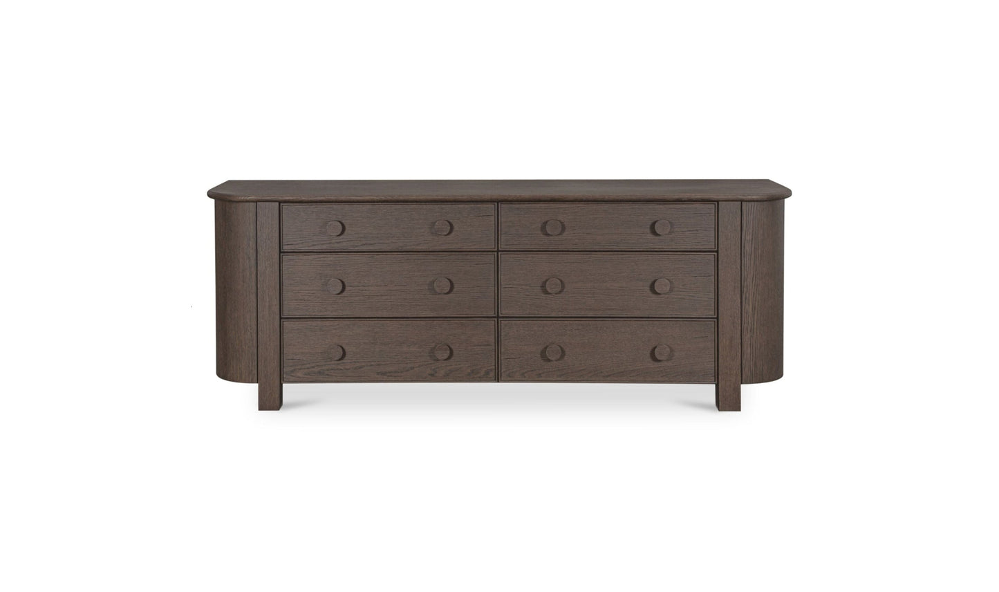 Loren 6 Drawer Dresser Natural.
