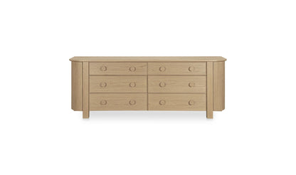 Loren 6 Drawer Dresser Natural