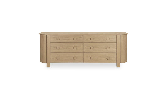 Loren 6 Drawer Dresser Natural
