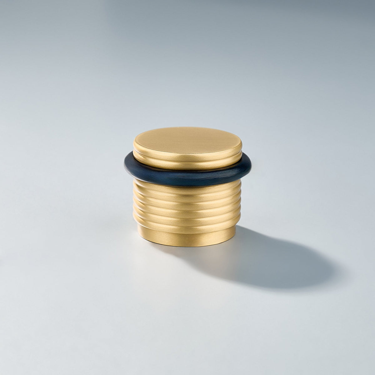 Bastion - Knurled Ring Solid Brass Door Stops.