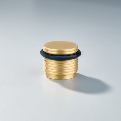 Bastion - Knurled Ring Solid Brass Door Stops.