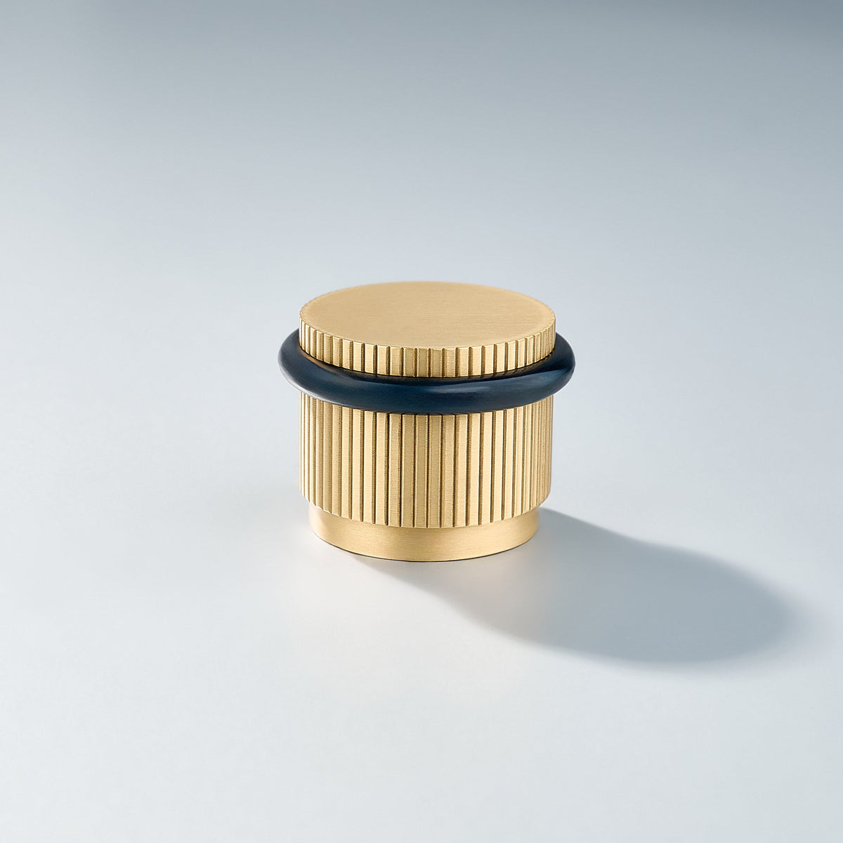Bastion - Linear Knurled Solid Brass Door Stops.