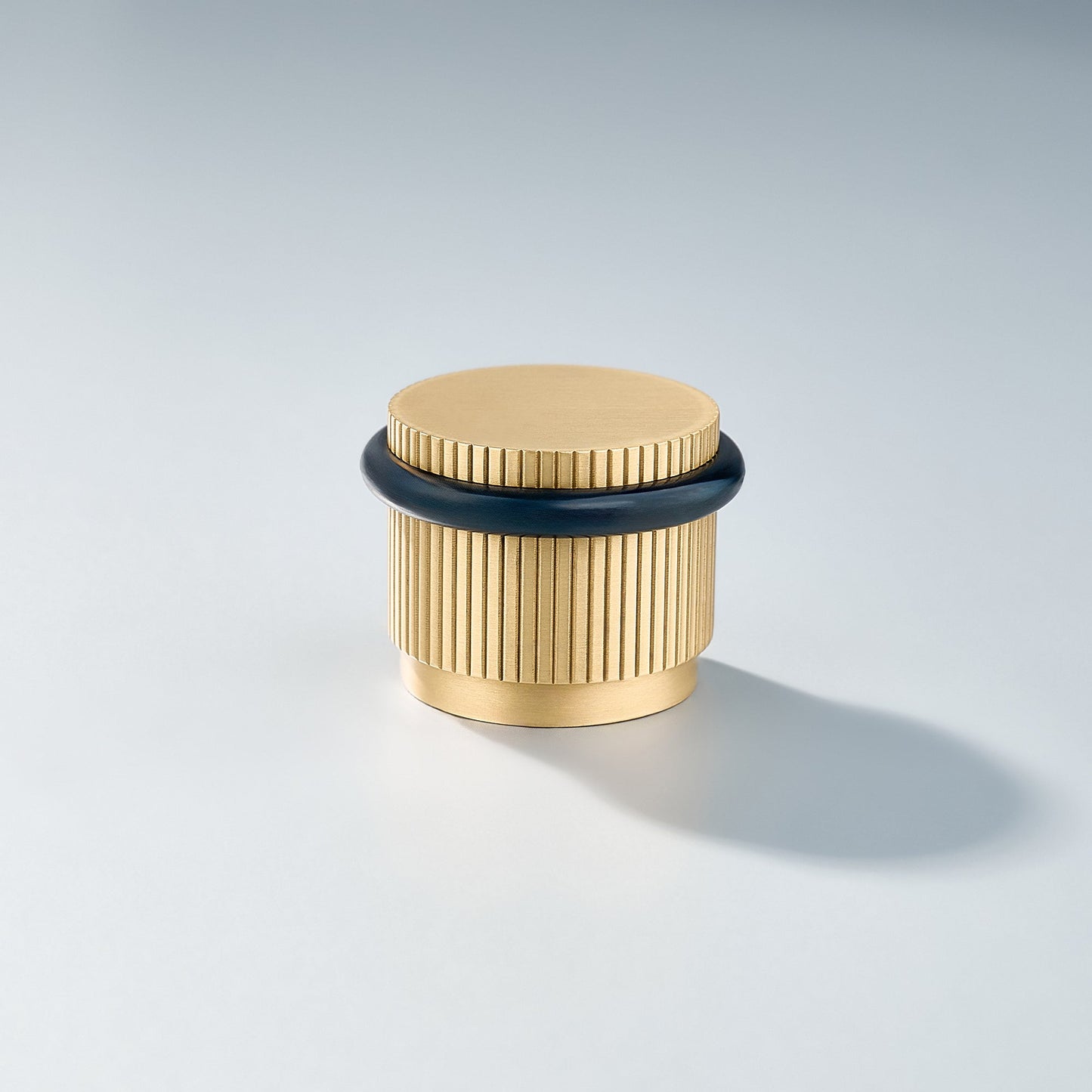 Bastion - Linear Knurled Solid Brass Door Stops.