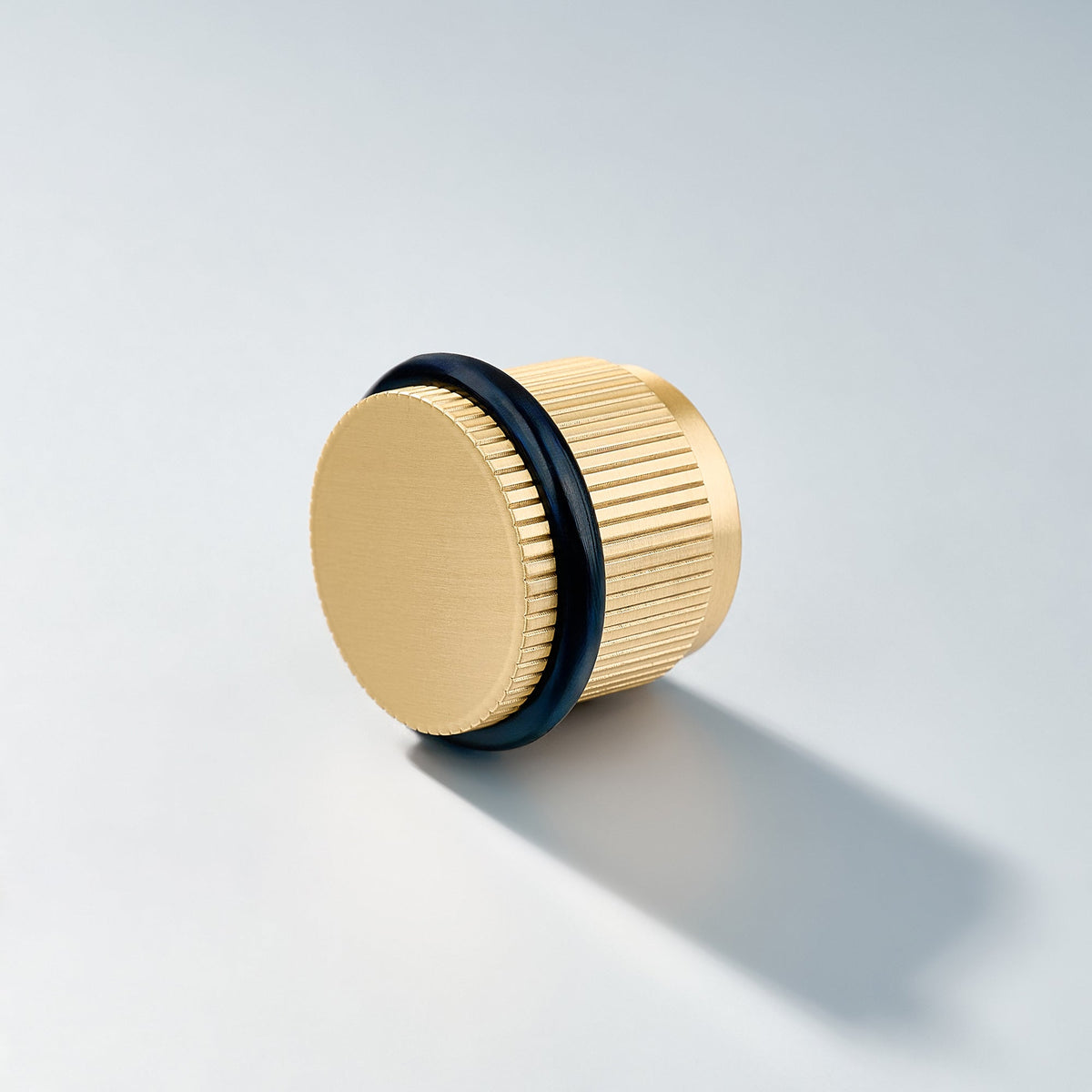 Bastion - Linear Knurled Solid Brass Door Stops.