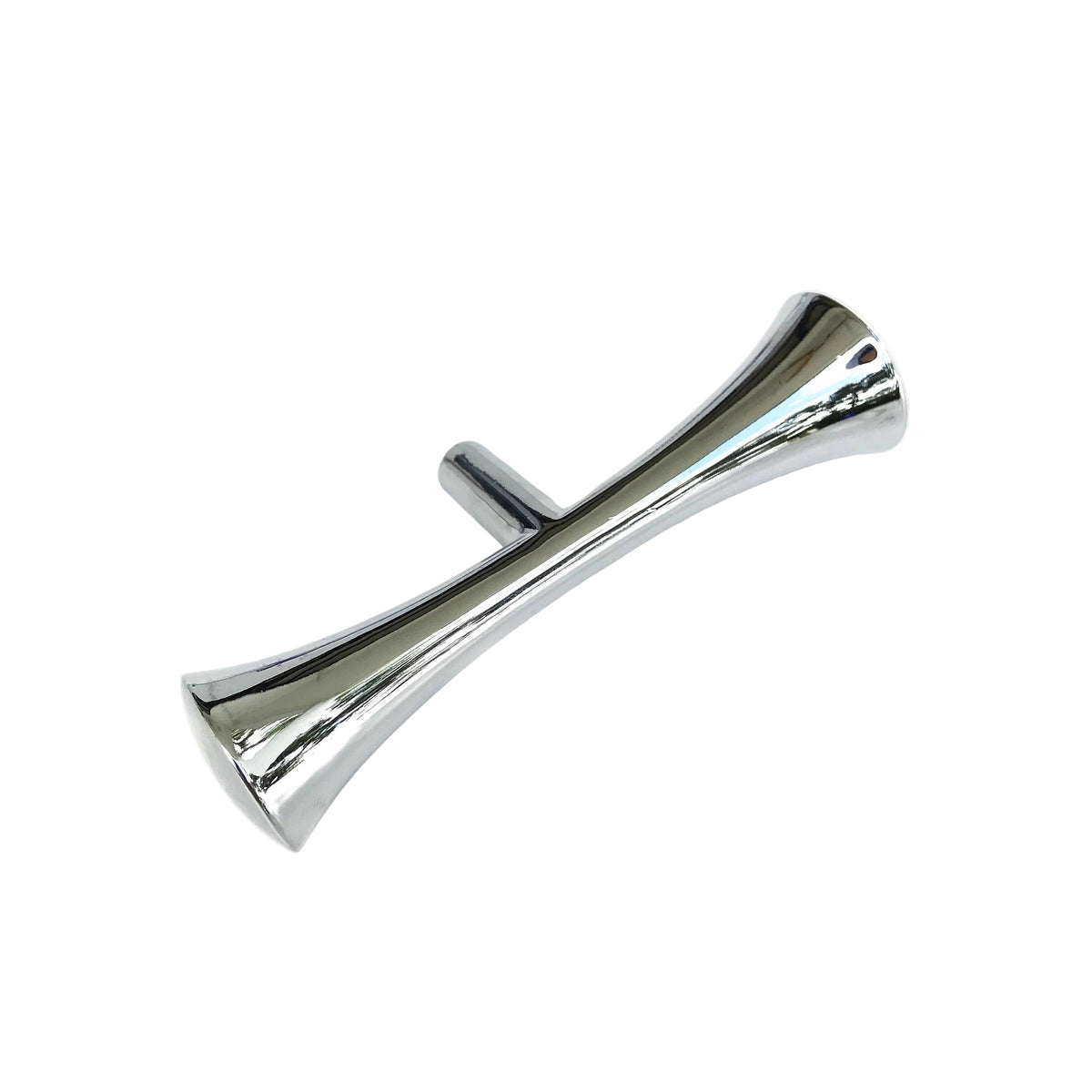 Hourglass "MCM 01" Polished Chrome Cabinet Pull.