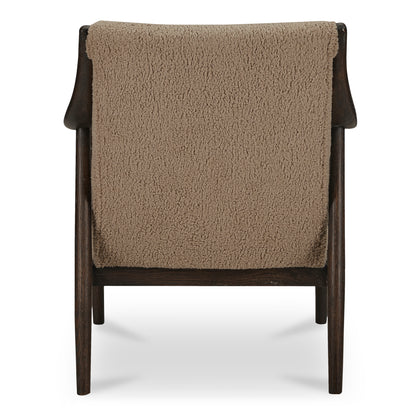 Yates Accent Chair Beige Faux Shearling view 5