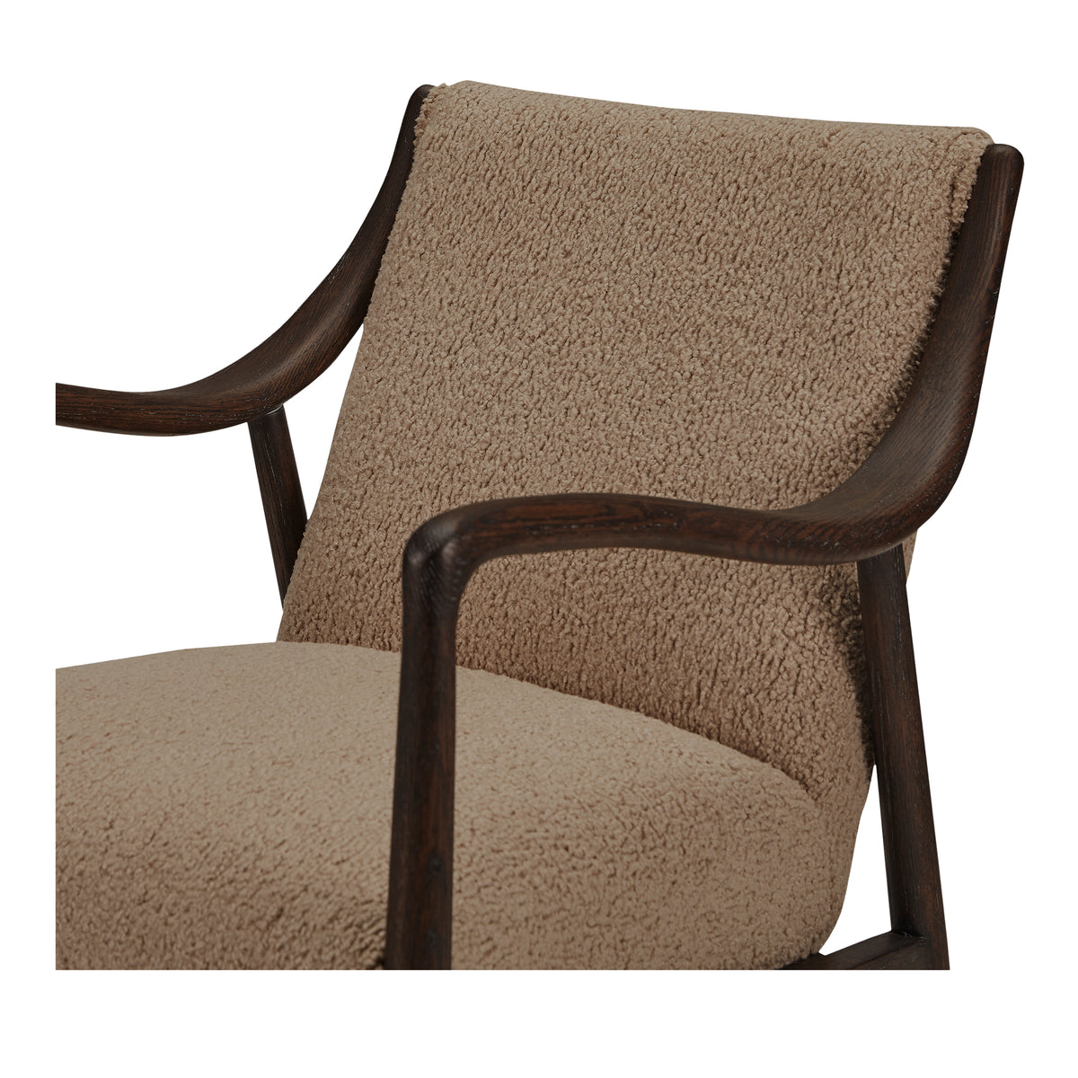 Yates Accent Chair Beige Faux Shearling view 6
