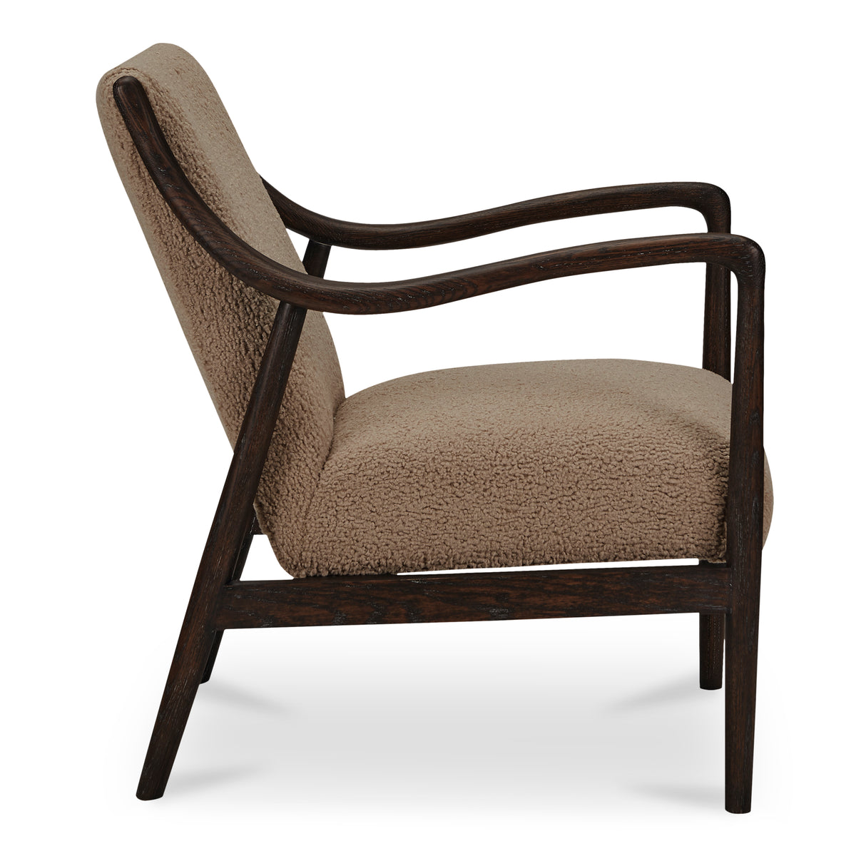 Yates Accent Chair Beige Faux Shearling view 4