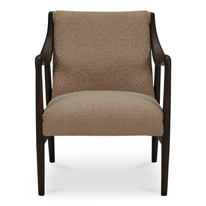 Yates Accent Chair Beige Faux Shearling product image
