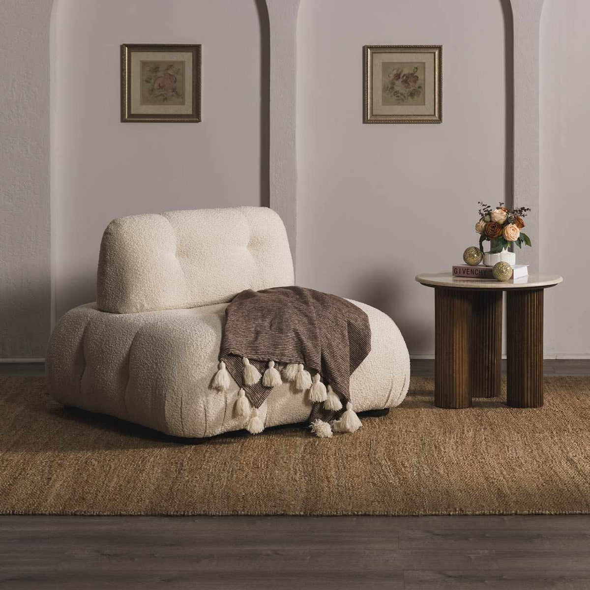 Senneterre Natural Jute Rug.