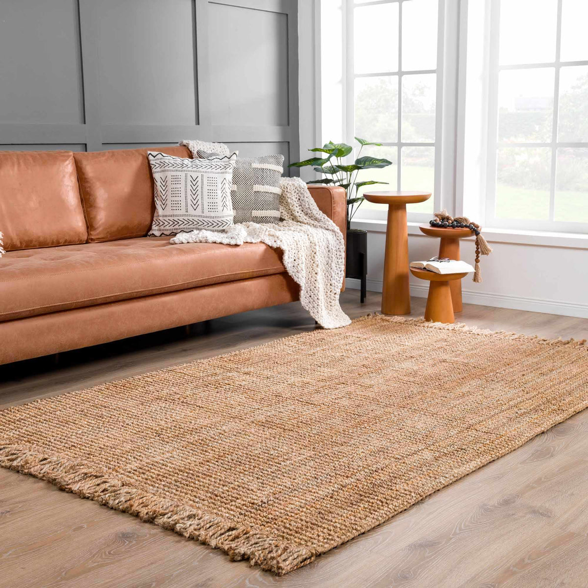 Senneterre Natural Jute Rug.